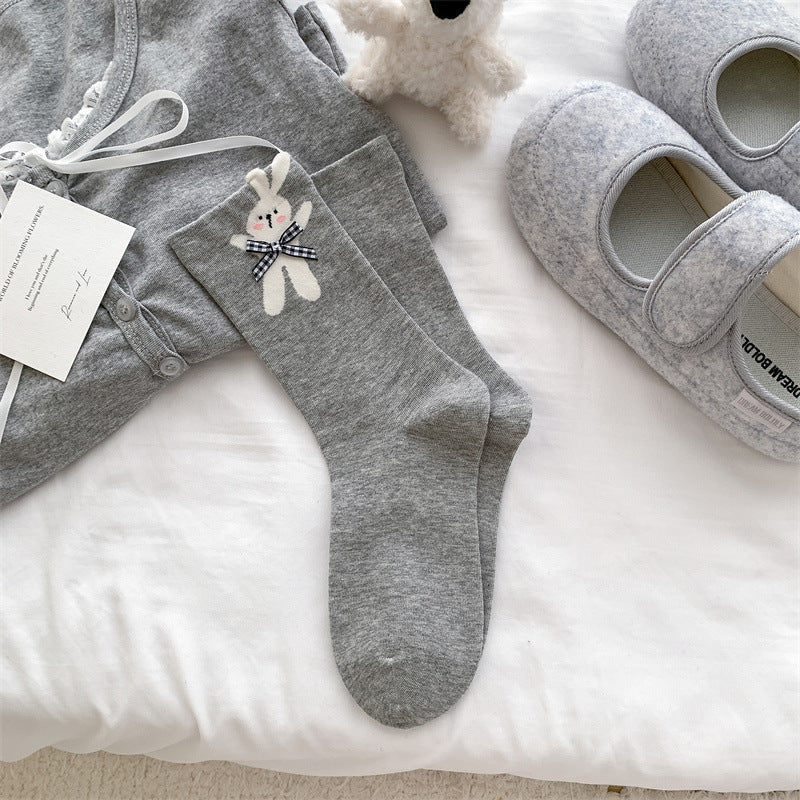 Bow-knot Women's Mid-calf Socks