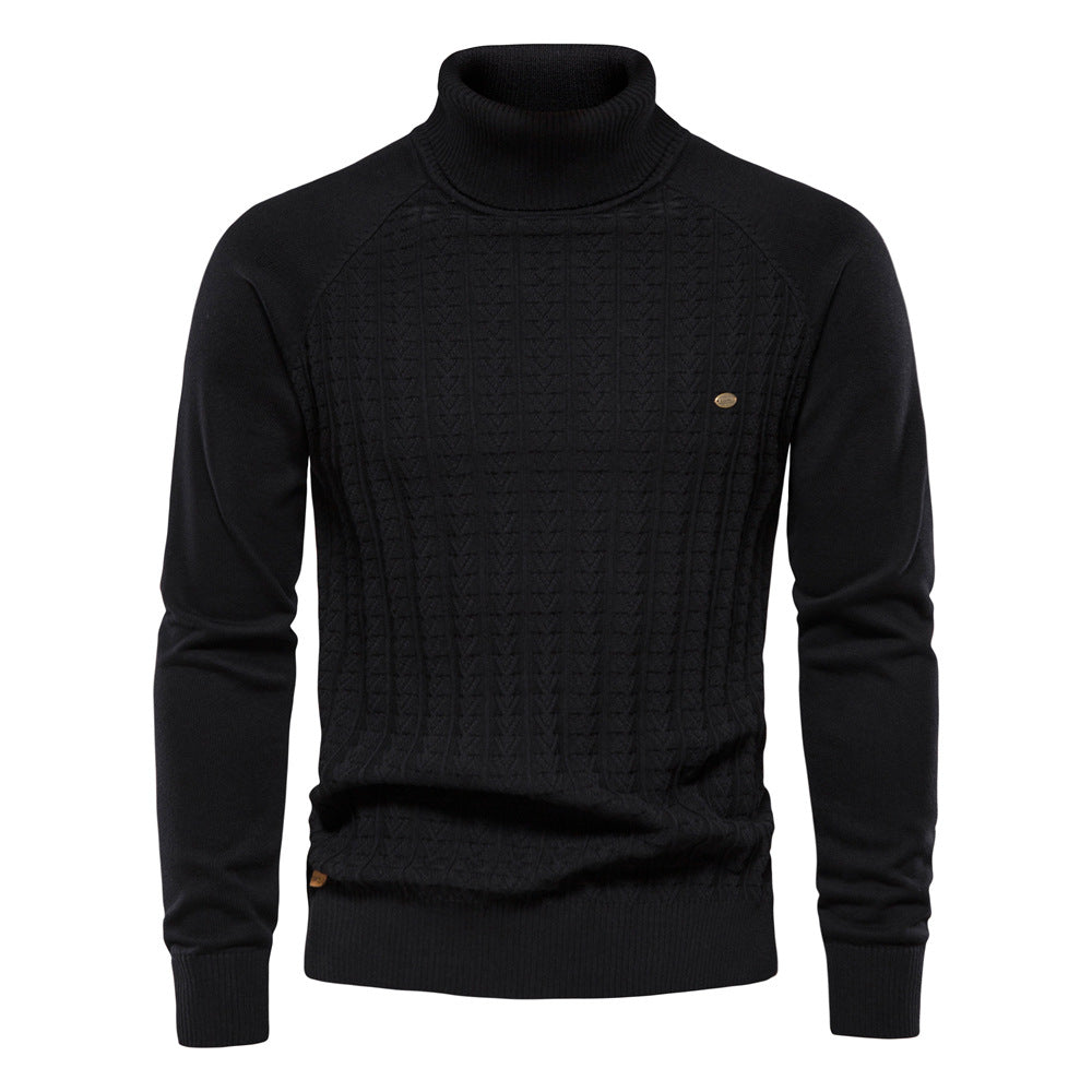 Solid Color Men's Knitwear Business Casual Sweater