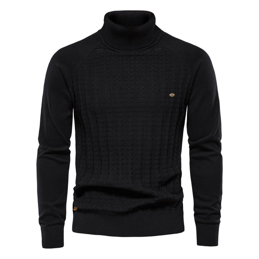 Solid Color Men's Knitwear Business Casual Sweater