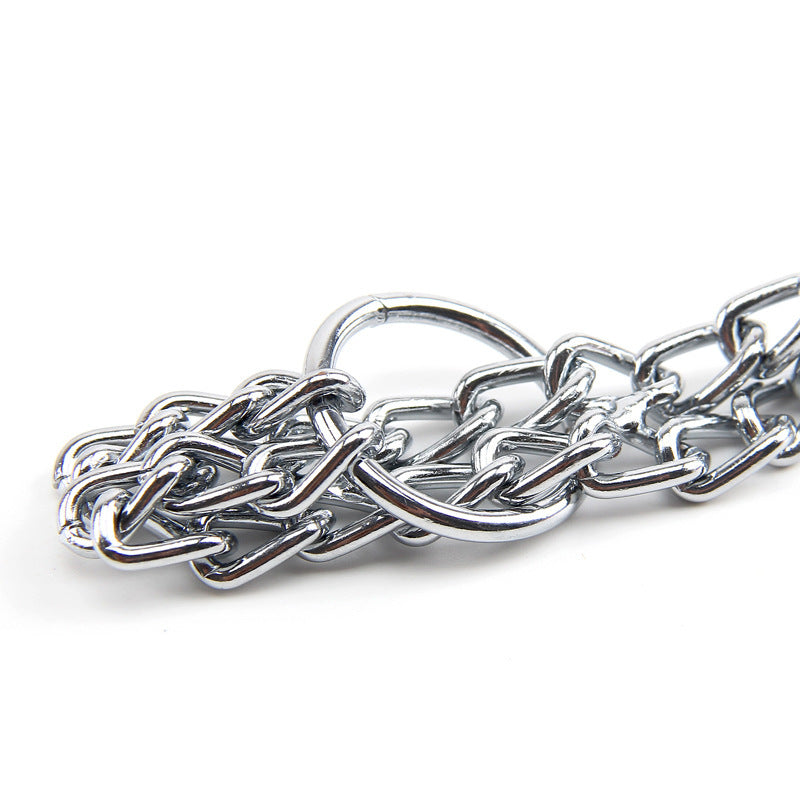 Pet Supplies Collar Double Row Carbon Steel