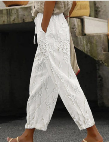 Printed Pattern Fashion Casual Trend Women's Ankle Banded Pants