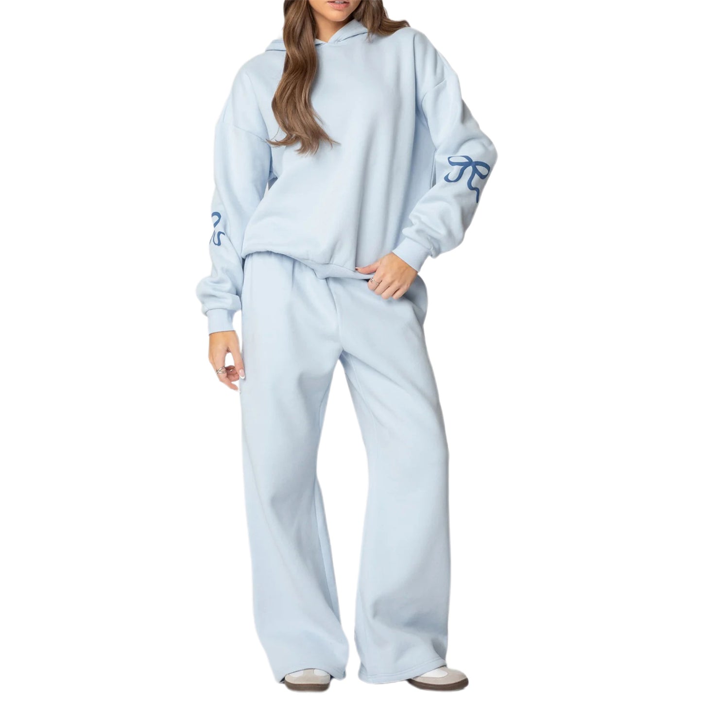 European And American Round Neck Long Sleeve Loose Thick Sweaters Women's Clothing