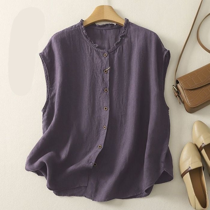 Womens Sleeveless Top Vest Cardigan Or Jacket