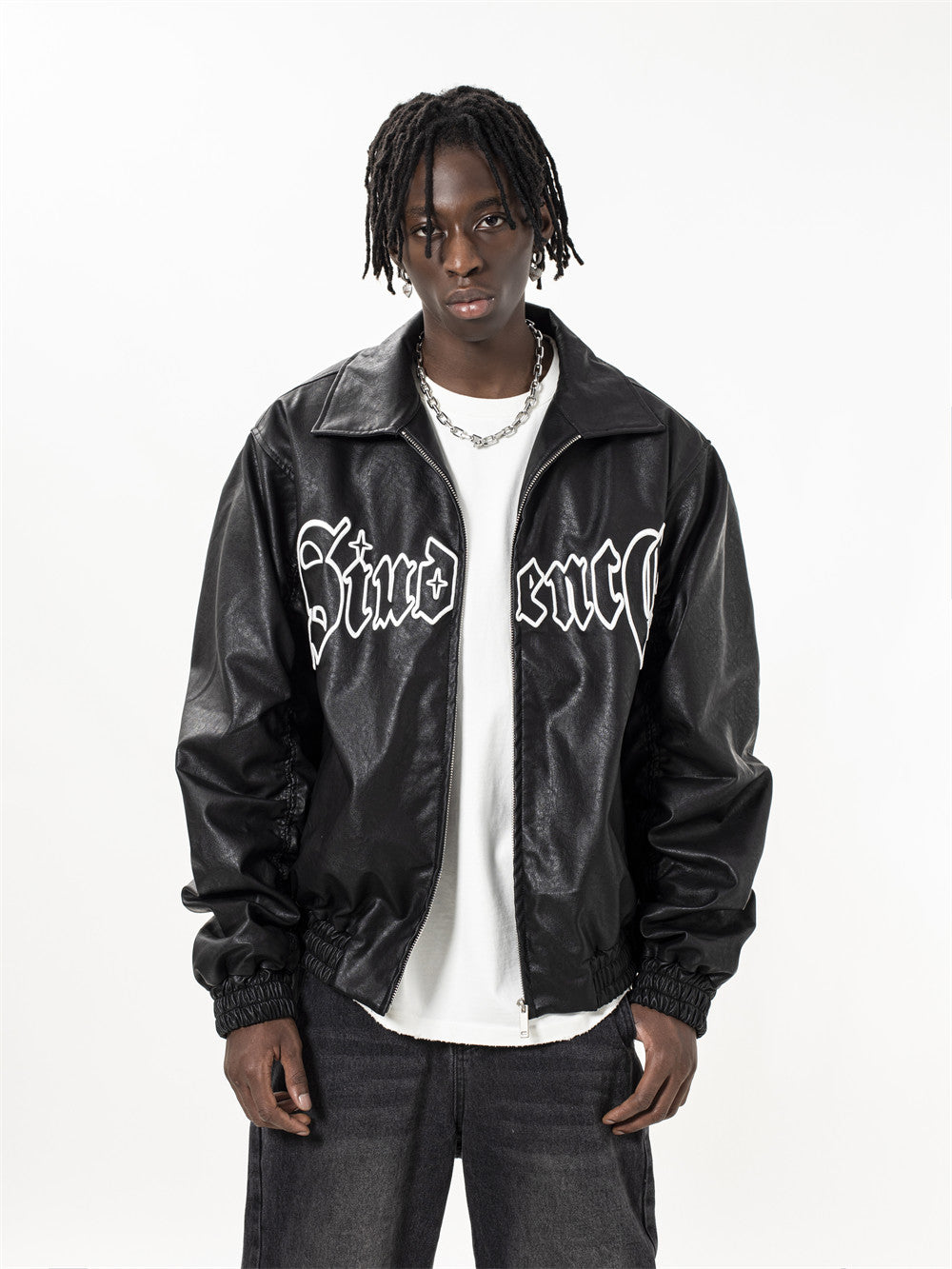 Autumn And Winter Men's Motorcycle Clothing Leather Coat Ins