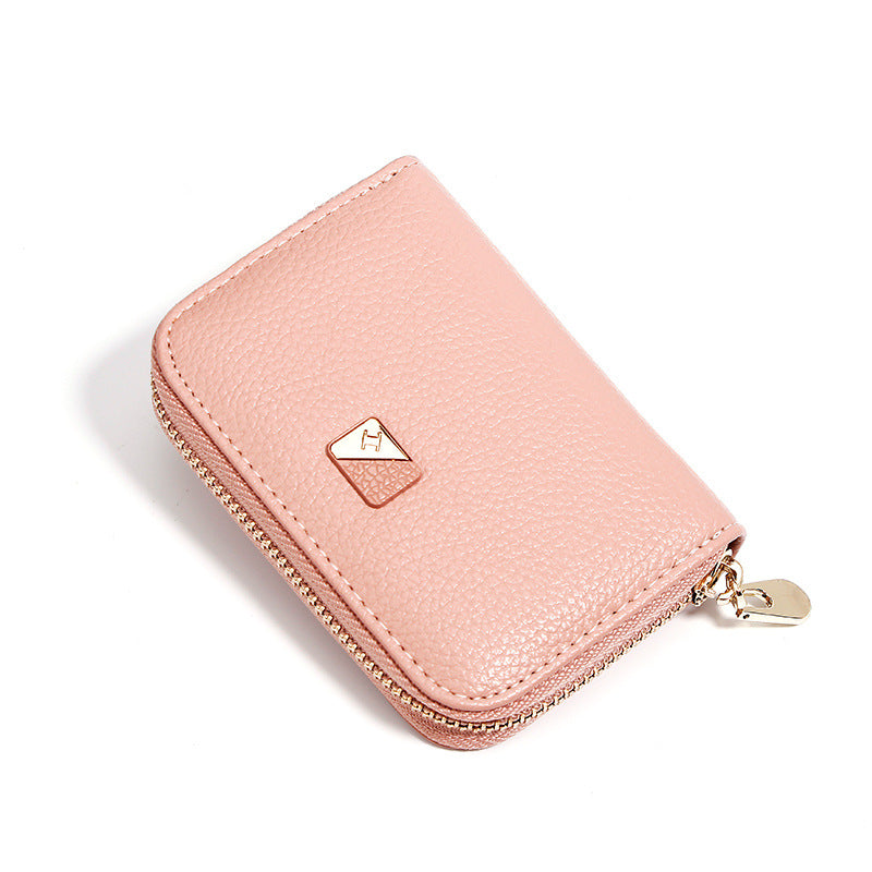 Women's Leather Solid Color Coin Purse