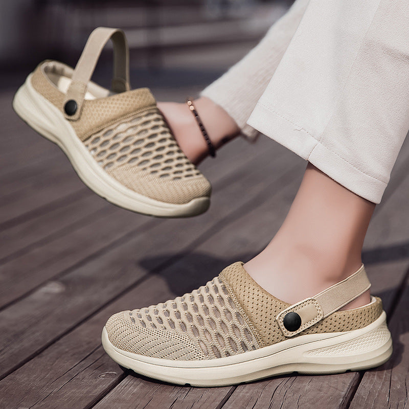 Women's Fashion Breathable Flip-flops Flyknit Sandals