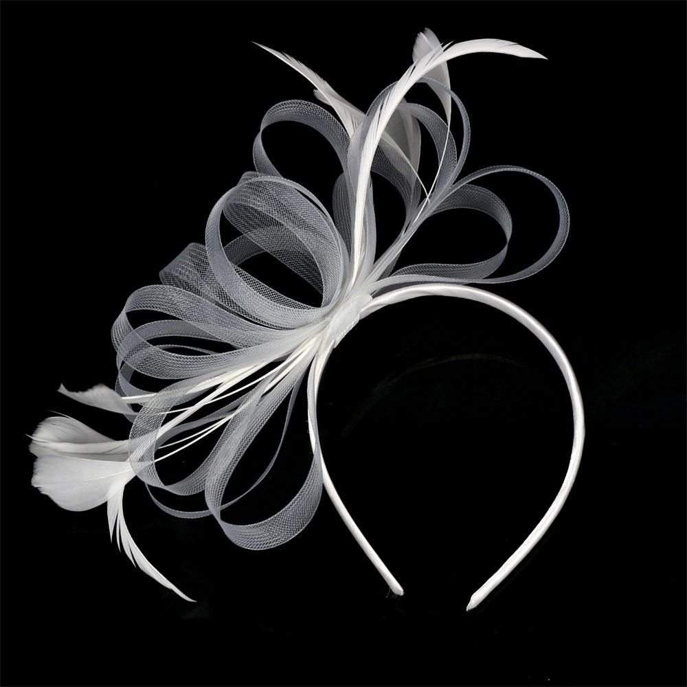 Simple Retro Hairpin Mesh Feather Hair Accessories
