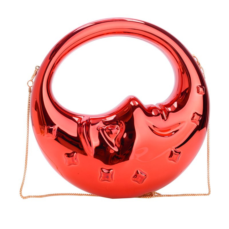 Women's Moon Handbag Niche Creative Shape Shoulder Messenger Bag
