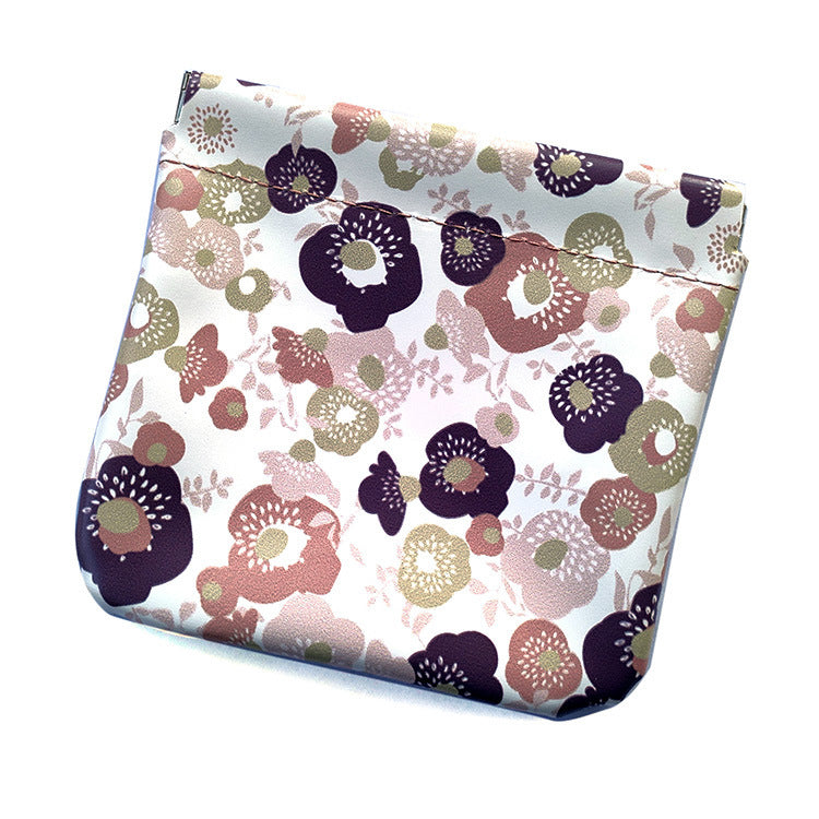 Ins Super Popular Portable Leather Mini Cosmetic Bag