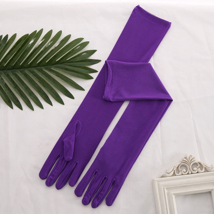 50cm Over Elbow Performance Matte Stretch Gloves