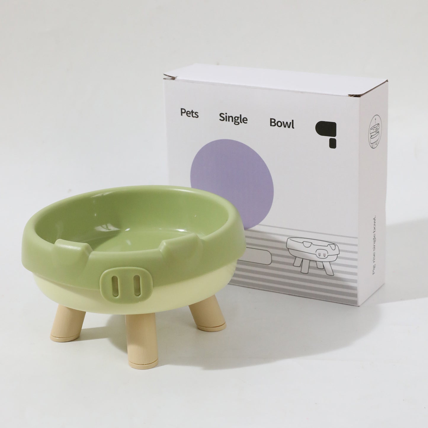 Pet Cat Bowl Donut Four Legs Cat Food Holder