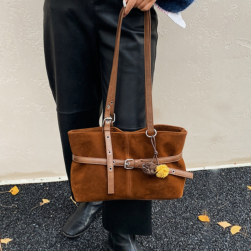 All-match One-shoulder Underarm Retro Commuter Tote