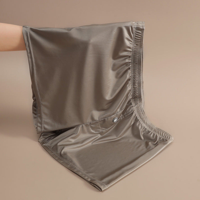 Ice Silk Men's Underwear High-end Smooth Satin Loose
