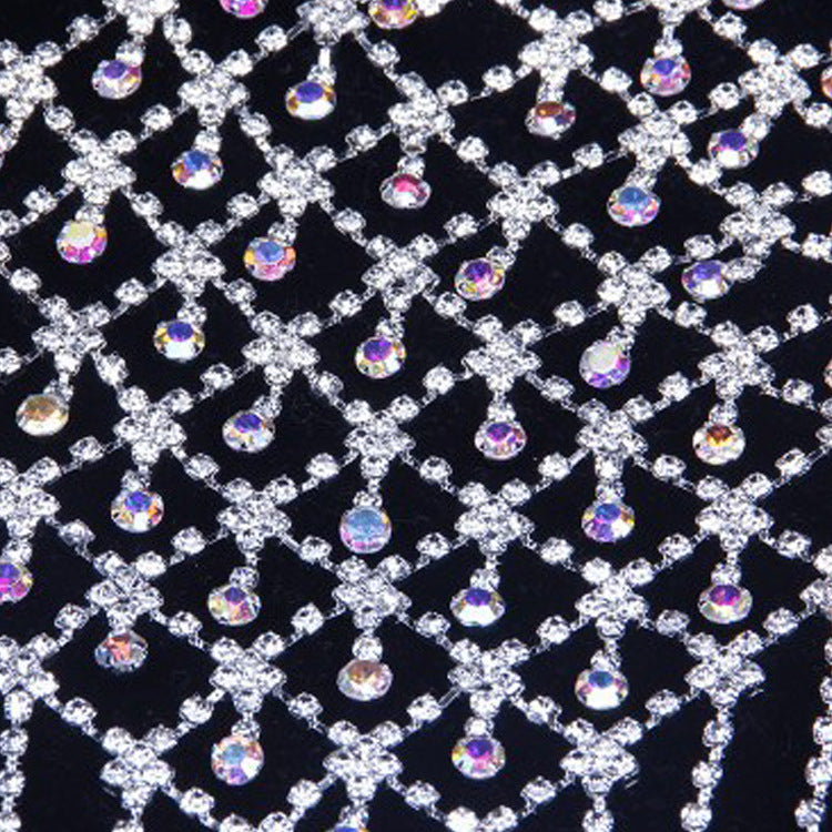 Fashion Nightclub Bikini Glitter Diamond Tassel Chest Chain