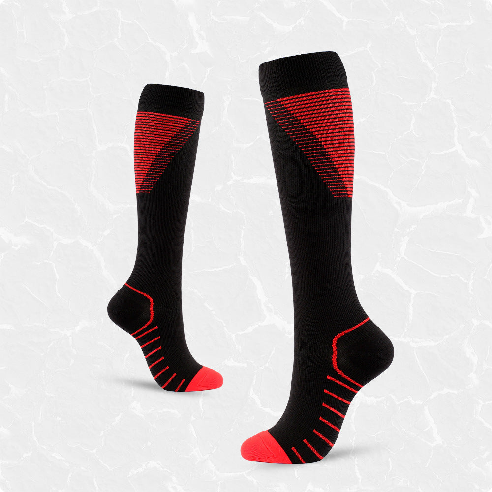 Xun New Color Pattern V-shaped Compression Stockings