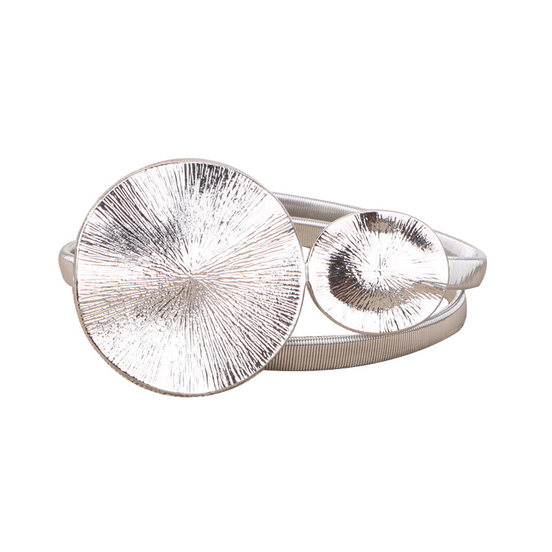 Elastic Waistband Women's Fine Decoration All-match Double Ring