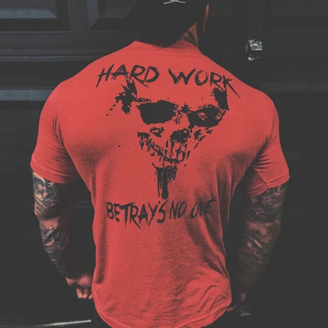 New Men's Round Neck Cotton Short Sleeve T-Shirt
