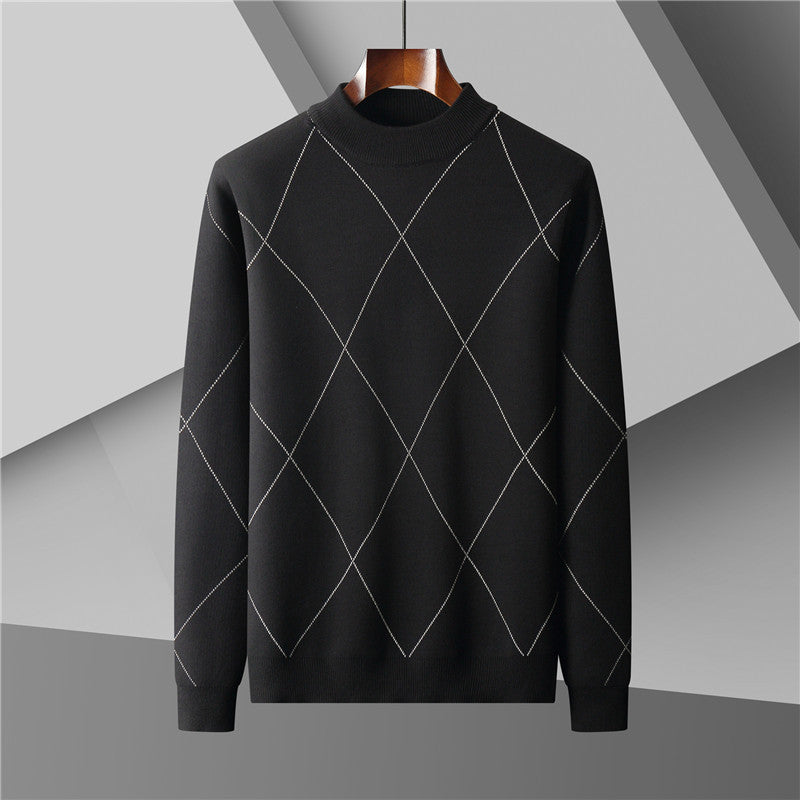 Rundhalset Trend Løs Fritids Varm Langærmet Herresweater