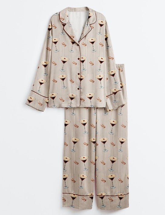 Polyester Digital Printed Pajama Set