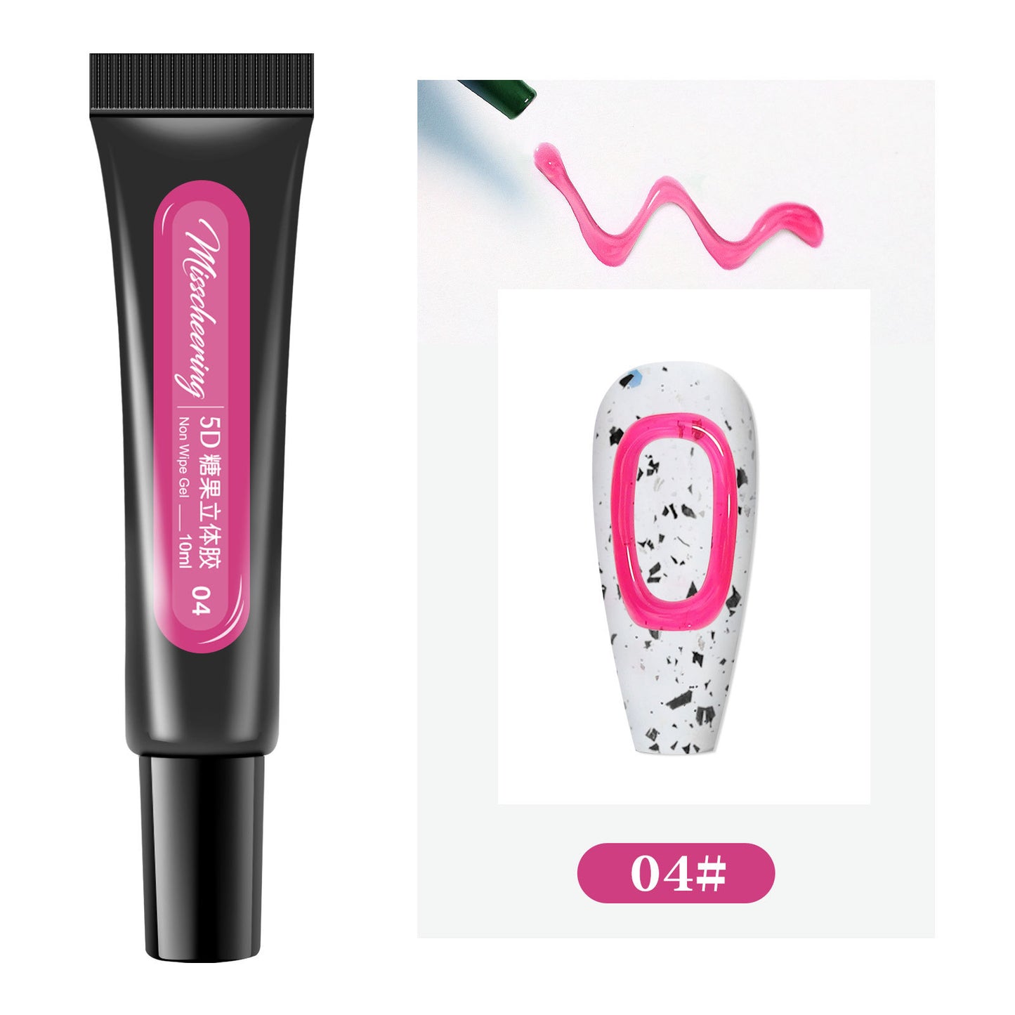 5D Hose Stereoscopic Nail Polish Candy Macaron Jelly Leave-In Gel