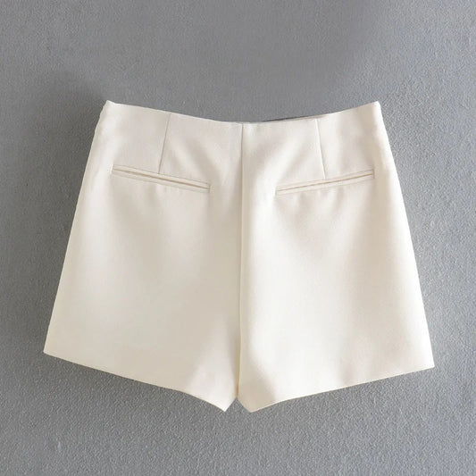 Asymmetrical Candy Colored Skirt With High Waist And Long Legs