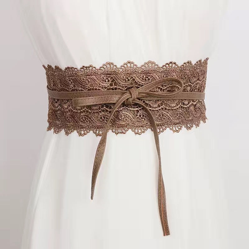 Lace Girdle Outer Shirt Lace Versatile Decorative Belt