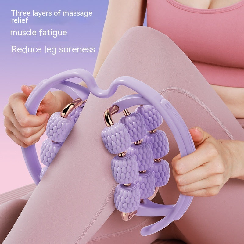Benmassageapparat med ringformet skumrulle