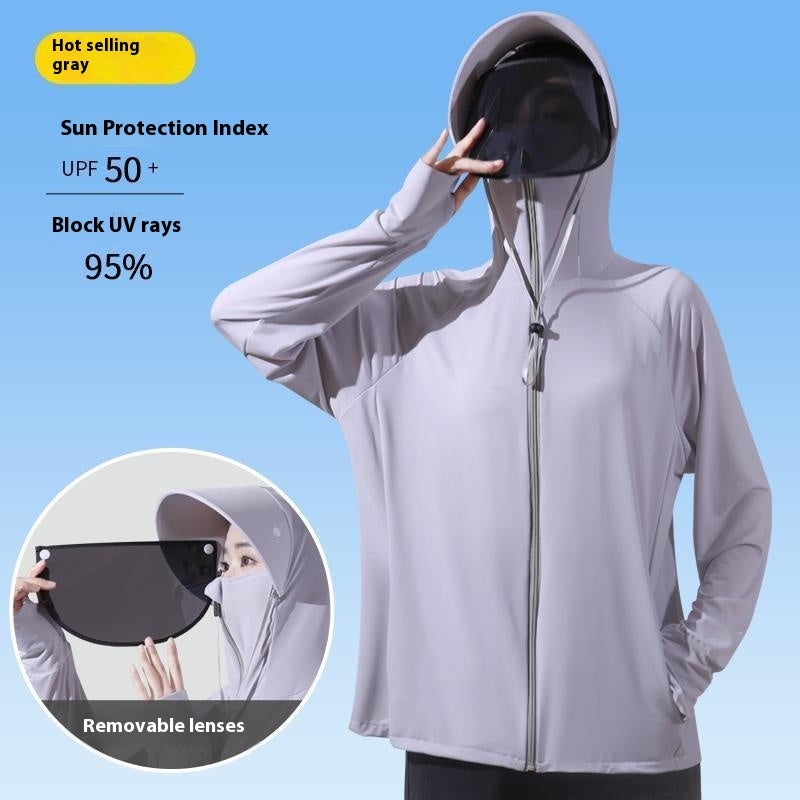 Women's Sun Protection Thin Breathable Hood Coat