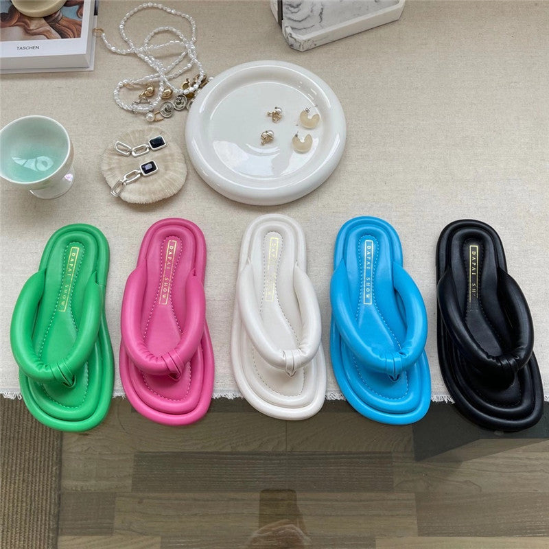 Flat-bottomed Soft Flip-flops For Women