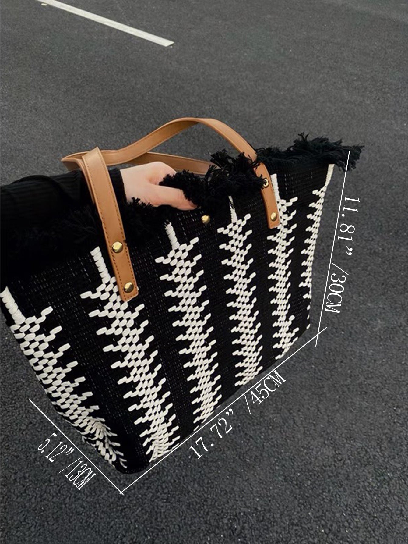 Large Capacity Casual And Versatile Korean College Style On The Shoulder Tote Bag