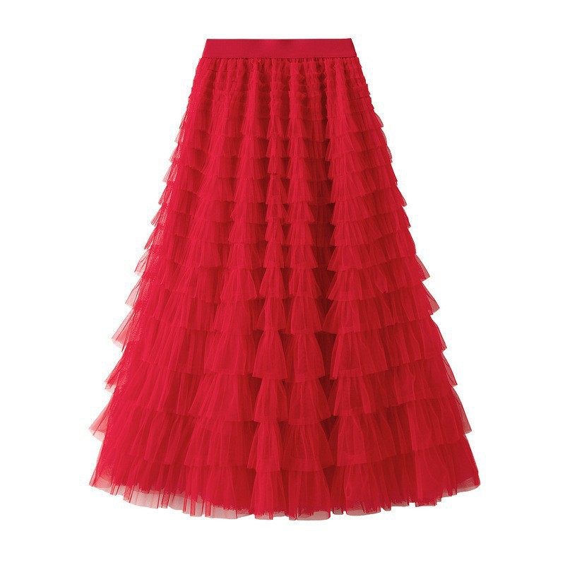 New Mesh Cake Skirt For Women Spring Style