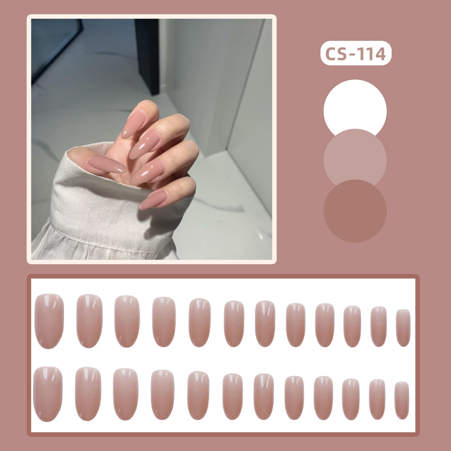 Wearing Finished Fake Nail Pads