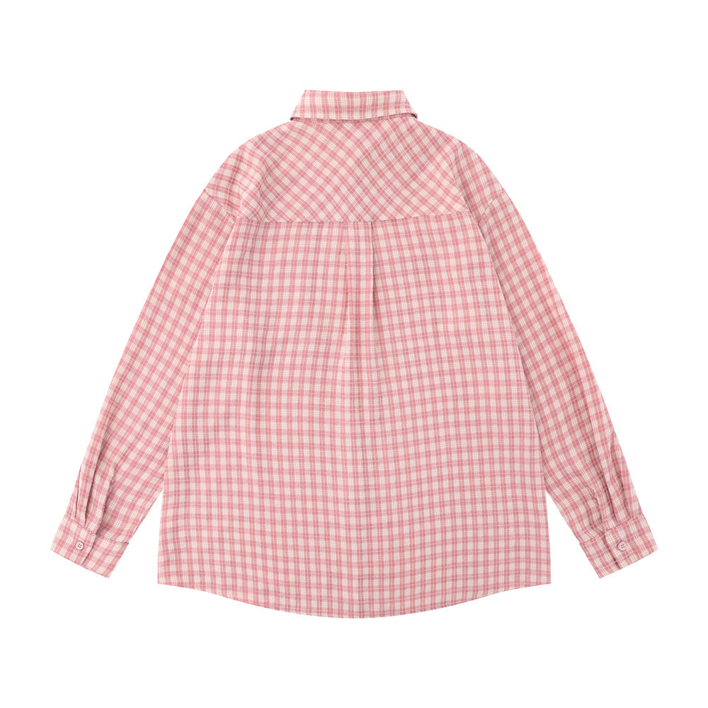 Simple Embroidery Pocket Long Sleeve Shirt Outdoor Street Fashion Brand