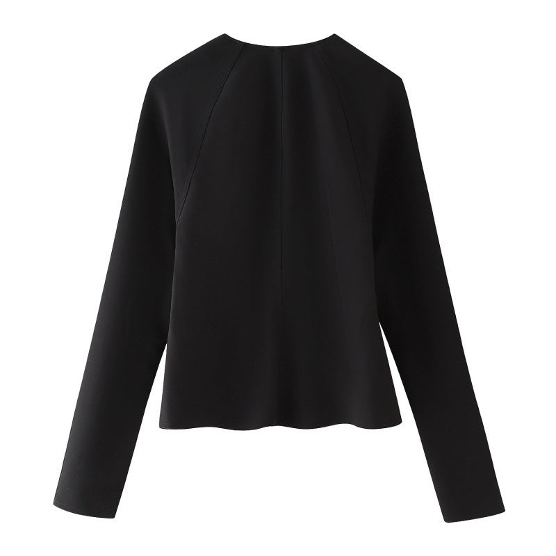 Summer Bow Slim Shirt Mini Skirt