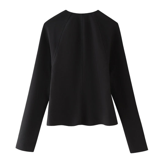 Summer Bow Slim Shirt Mini Skirt
