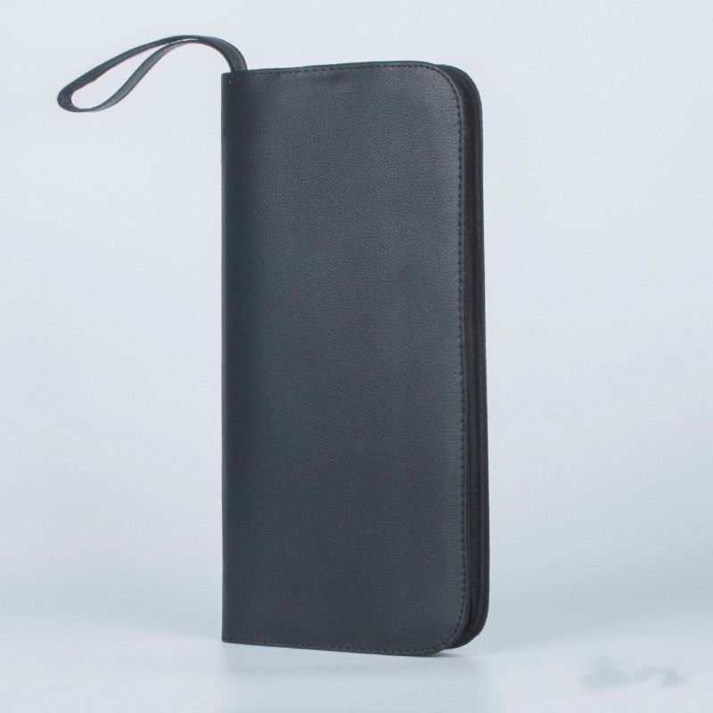 Ball Pen Large PU Leather 36 Fountain Pens Pencil Case Storage
