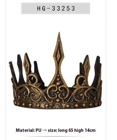 King's Crown Headdress Stage Performance Props