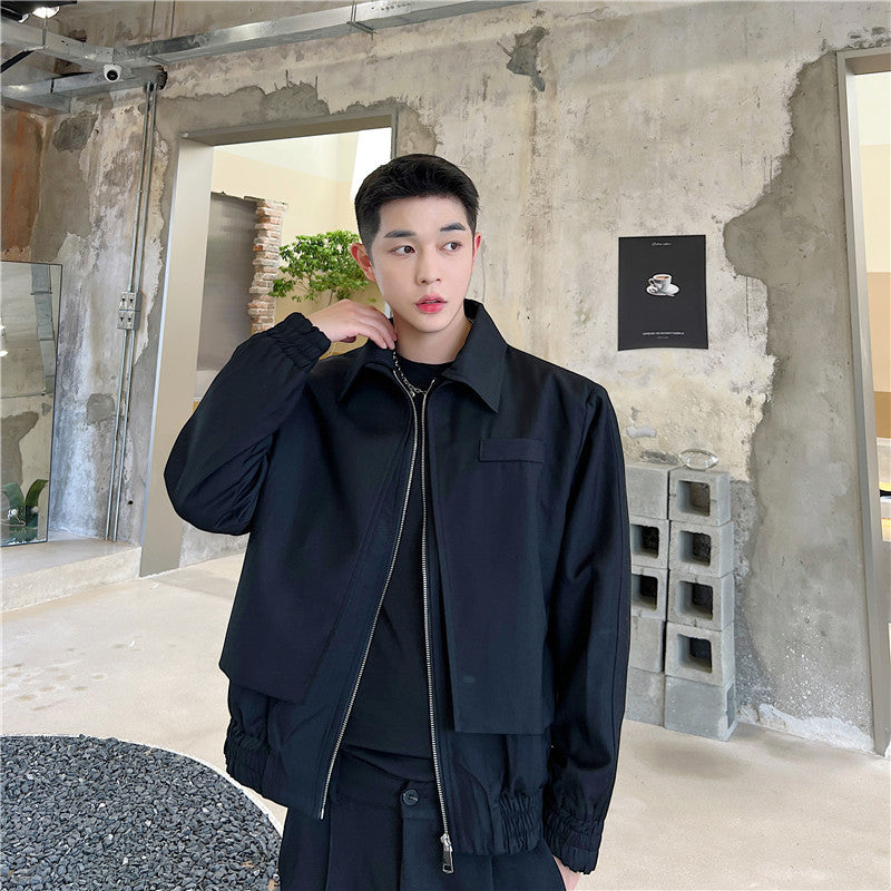 Fashion Fake Two Piece Suit Lapel Coat