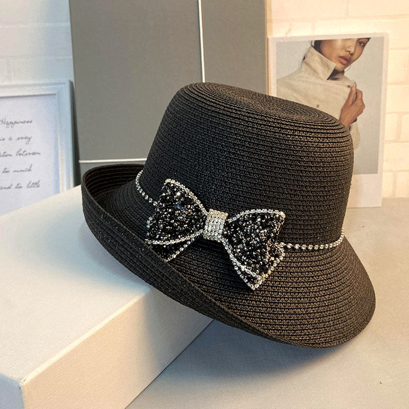 Diamond Bow Literary Elegance Sun Protection Cold Water Jug Cap