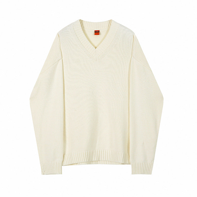 Korean Style Men's Sweater V Neck Pullover