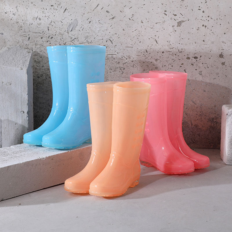 Høje Gummistøvler til Kvinder i Modeflonel med Bomuldsfor