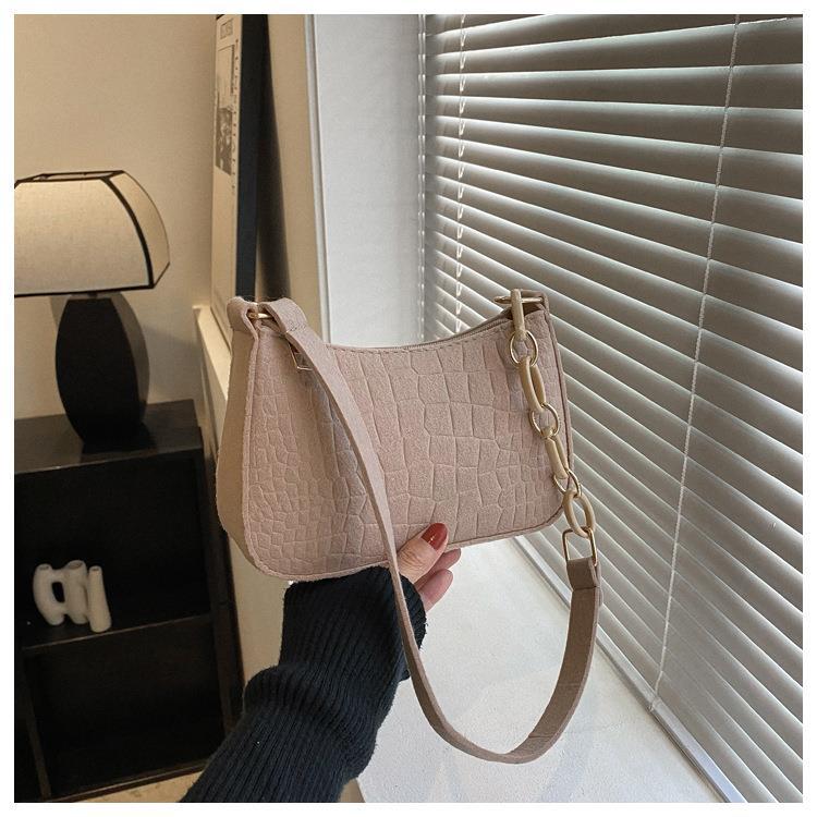 Spring New Fashion Simple Graceful Underarm Handbag High Sense Niche