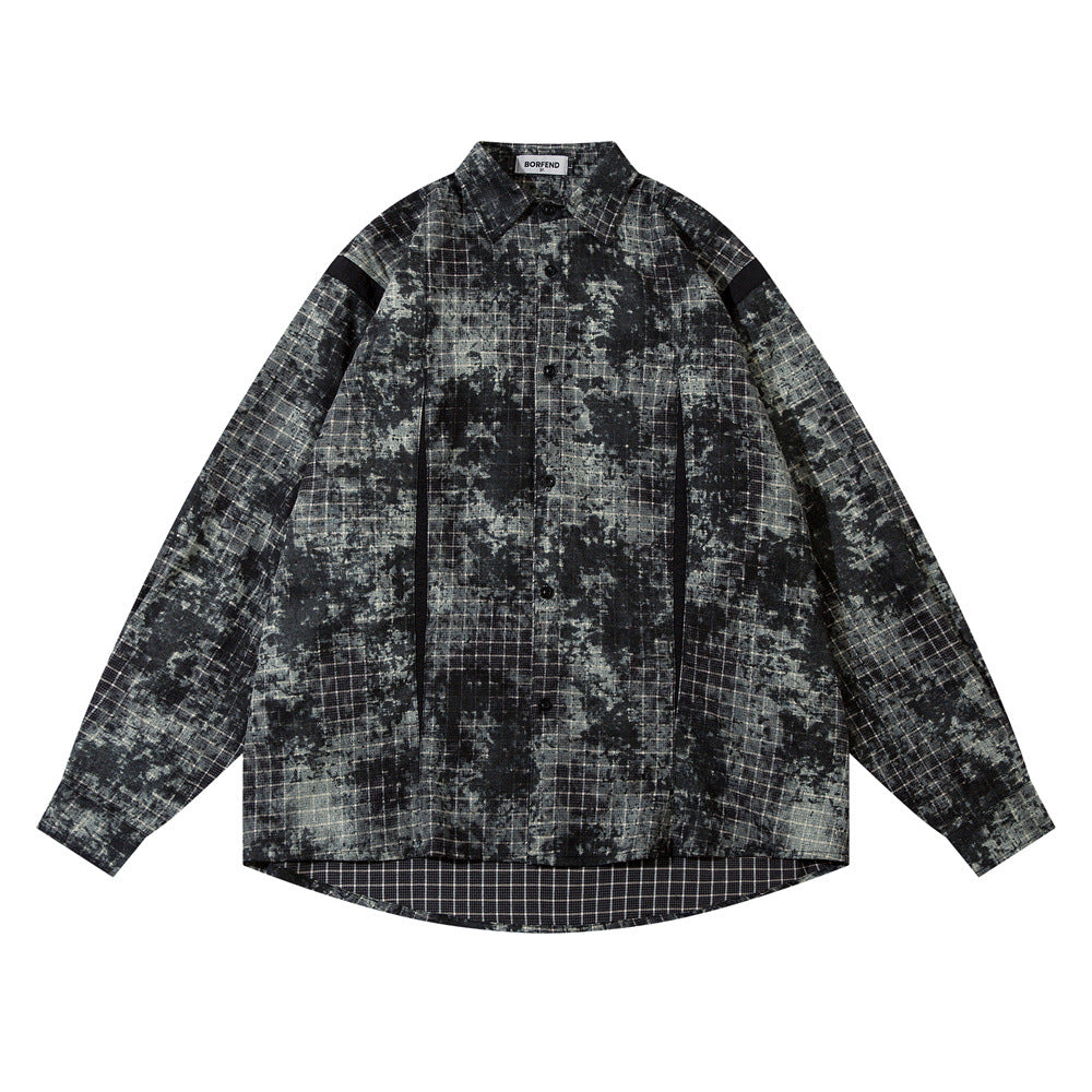 High Street Stitching Loose Lapels Long Sleeve Shirt Coat Autumn And Winter