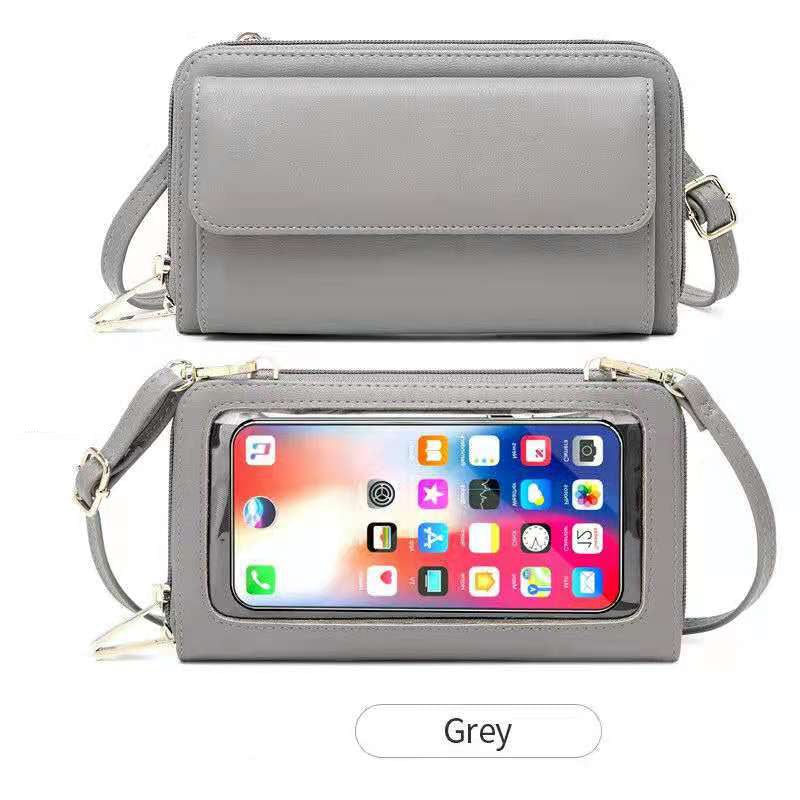 Touch Screen Mobile Phone Bag Messenger RFID Anti-theft Brush