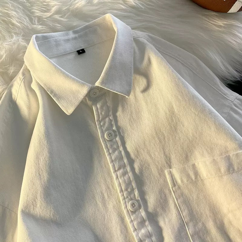 Casual Layered Base-Layer Cotton Shirt