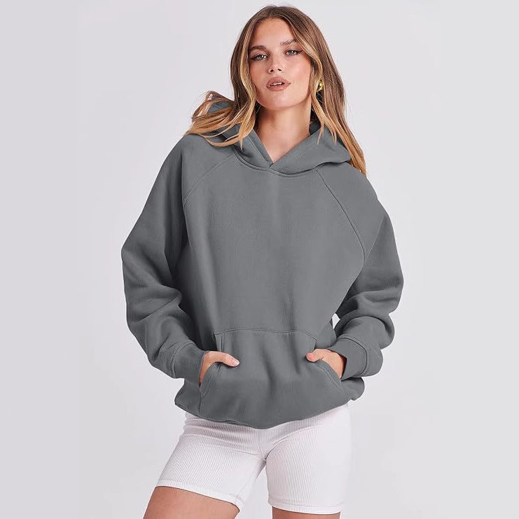 Womens Vintage Hoodie Versatile And Thick