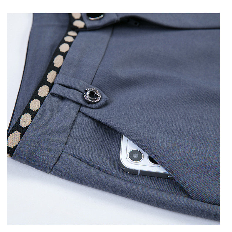 Straight High Waist Temperament Commuter Trousers