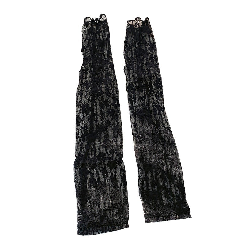 Long Decorative Gloves Car Cover Lace Style