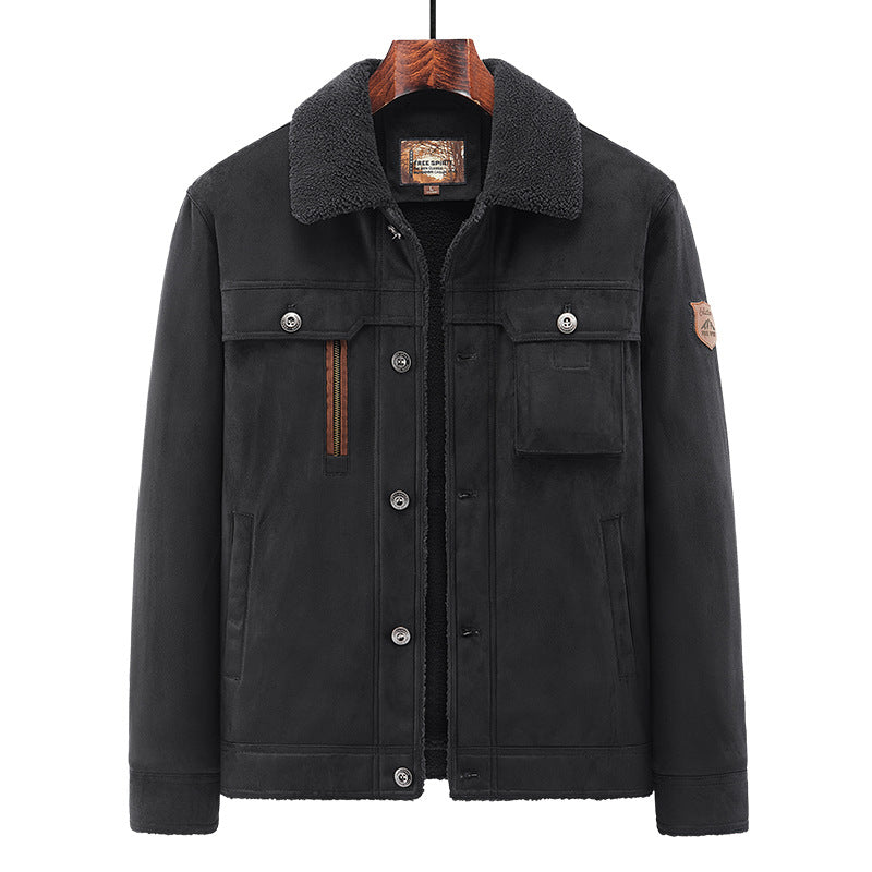Autumn And Winter New Men's Deerskin Jacket