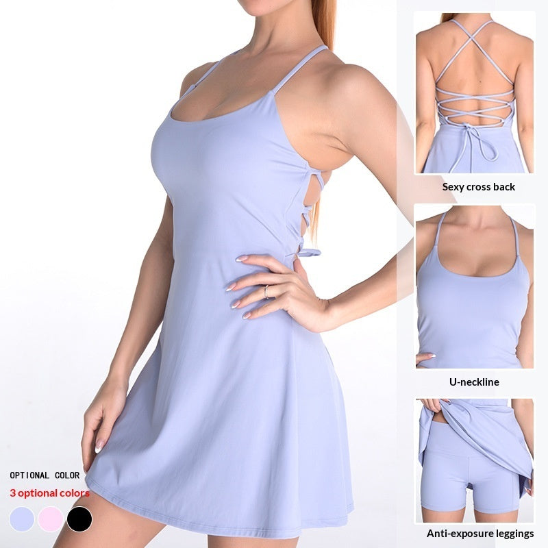 Shatterproof Bodysuit With Chest Pads Yoga Set